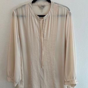 Lucky Brand Creme ribbed dress shirt